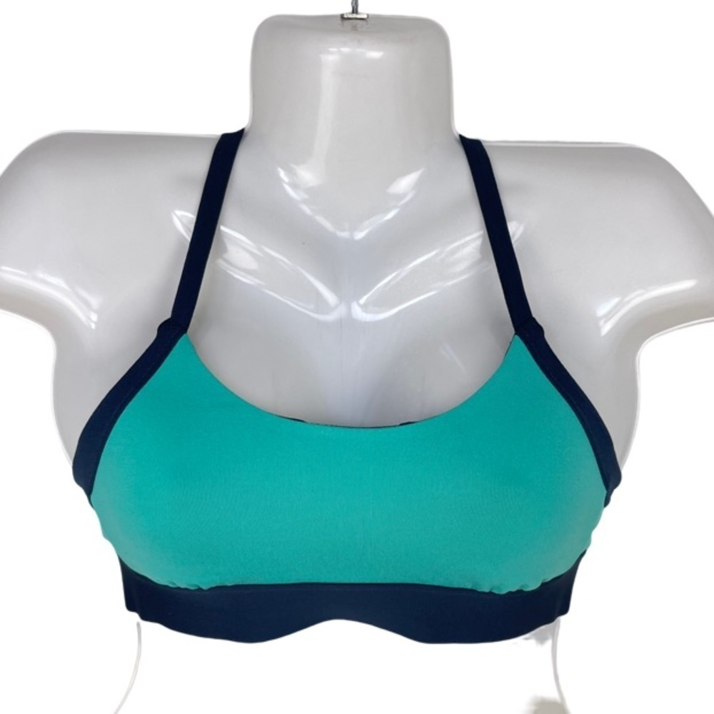 ✅ The North Face Woman’s Sports Bra teal navy blue light padding size XS